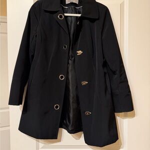 Anne Klein Black Women's Raincoat